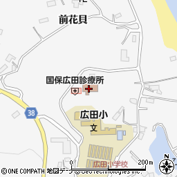 広田地区コミュニティセンター周辺の地図