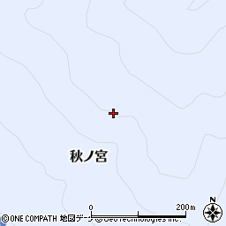秋田県湯沢市秋ノ宮（小杉沢）周辺の地図