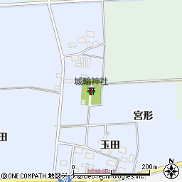 城輪神社周辺の地図