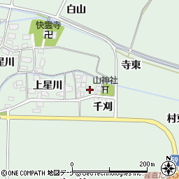山形県酒田市大豊田上星川25周辺の地図