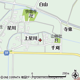 山形県酒田市大豊田上星川32周辺の地図