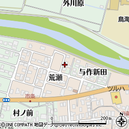 山形県酒田市市条荒瀬52周辺の地図