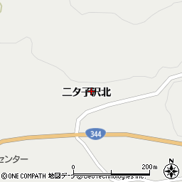 山形県酒田市大蕨二タ子沢北周辺の地図