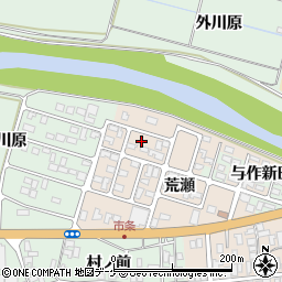 山形県酒田市市条荒瀬77周辺の地図