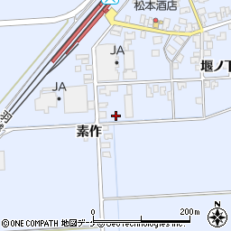 山形県酒田市本楯通伝53-2周辺の地図