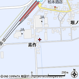 山形県酒田市本楯通伝53-3周辺の地図