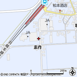 山形県酒田市本楯通伝55周辺の地図