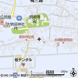 山形県酒田市本楯新田目23周辺の地図