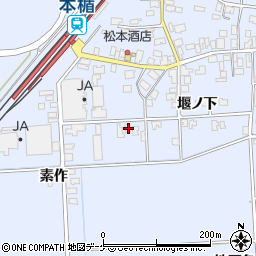 山形県酒田市本楯通伝42周辺の地図