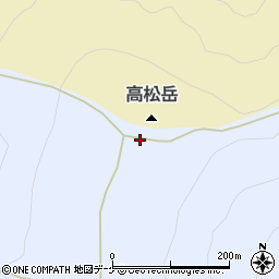 高松岳周辺の地図