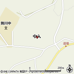 岩手県一関市舞川中入周辺の地図