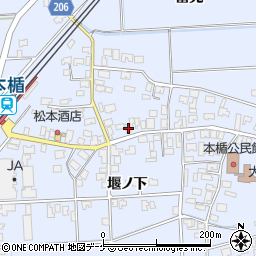 山形県酒田市本楯新田目128周辺の地図