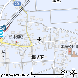 山形県酒田市本楯新田目128-2周辺の地図