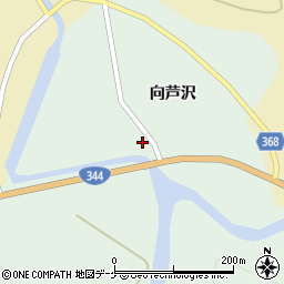 山形県酒田市上青沢向芦沢43-2周辺の地図