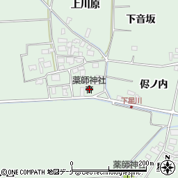 薬師神社周辺の地図