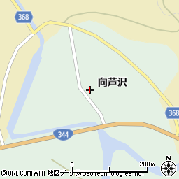 山形県酒田市上青沢向芦沢38周辺の地図