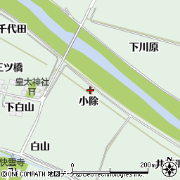 山形県酒田市大豊田小除周辺の地図