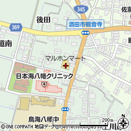 山形県酒田市小泉前田24-1周辺の地図