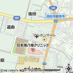 山形県酒田市小泉周辺の地図
