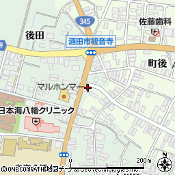 山形県酒田市小泉前田112-2周辺の地図