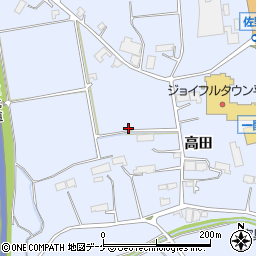 岩手県西磐井郡平泉町平泉高田周辺の地図