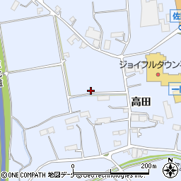 岩手県平泉町（西磐井郡）平泉（高田）周辺の地図
