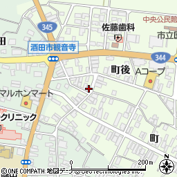 山形県酒田市観音寺町後46周辺の地図