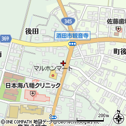 山形県酒田市小泉前田1-6周辺の地図