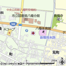 酒田市修道館周辺の地図