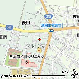山形県酒田市小泉前田1-18周辺の地図