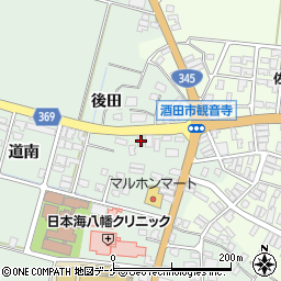 山形県酒田市小泉前田14周辺の地図