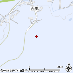 岩手県西磐井郡平泉町平泉西風周辺の地図