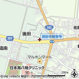 山形県酒田市小泉後田4周辺の地図