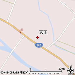 岩手県一関市厳美町天王周辺の地図