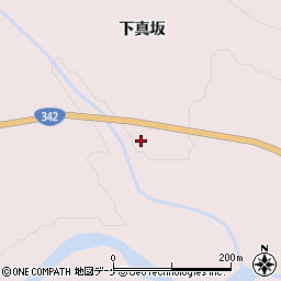 岩手県一関市厳美町下真坂48周辺の地図