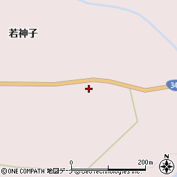 岩手県一関市厳美町若神子106-3周辺の地図