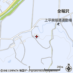 岩手県西磐井郡平泉町平泉金堀沢周辺の地図