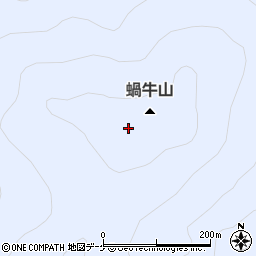 蝸牛山周辺の地図