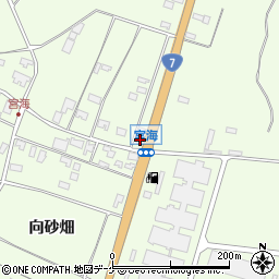 山形県酒田市宮海村東1-2周辺の地図