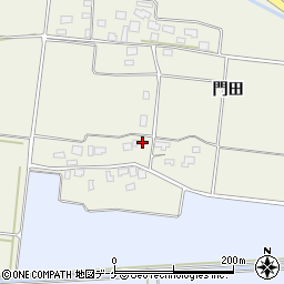 山形県酒田市穂積門田147周辺の地図