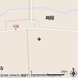 山形県酒田市刈屋中川周辺の地図