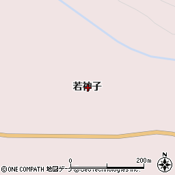岩手県一関市厳美町若神子周辺の地図