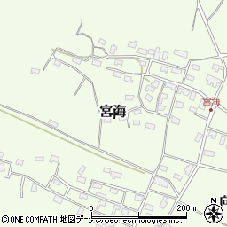 山形県酒田市宮海周辺の地図