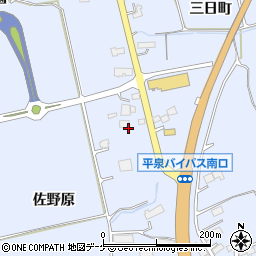 岩手ヤクルト販売株式会社　平泉センター周辺の地図