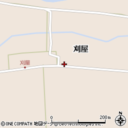 山形県酒田市刈屋東村48周辺の地図