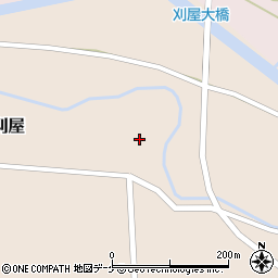 山形県酒田市刈屋東村5-2周辺の地図