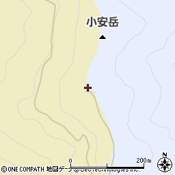 小安岳周辺の地図