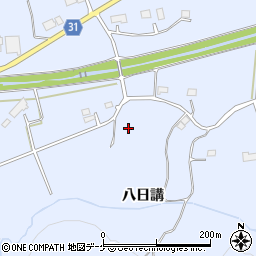 岩手県平泉町（西磐井郡）平泉（八日講）周辺の地図