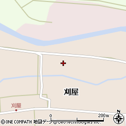 山形県酒田市刈屋（柳ノ内）周辺の地図