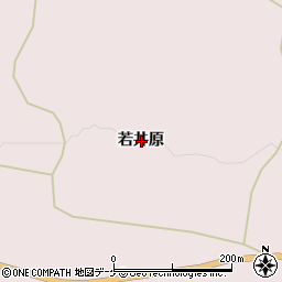 岩手県一関市厳美町若井原周辺の地図